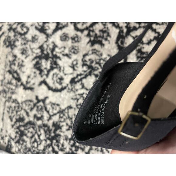 Seychelles Mojito Black Lace Pointed Toe Flats Women's Size 7 - Picture 6 of 6